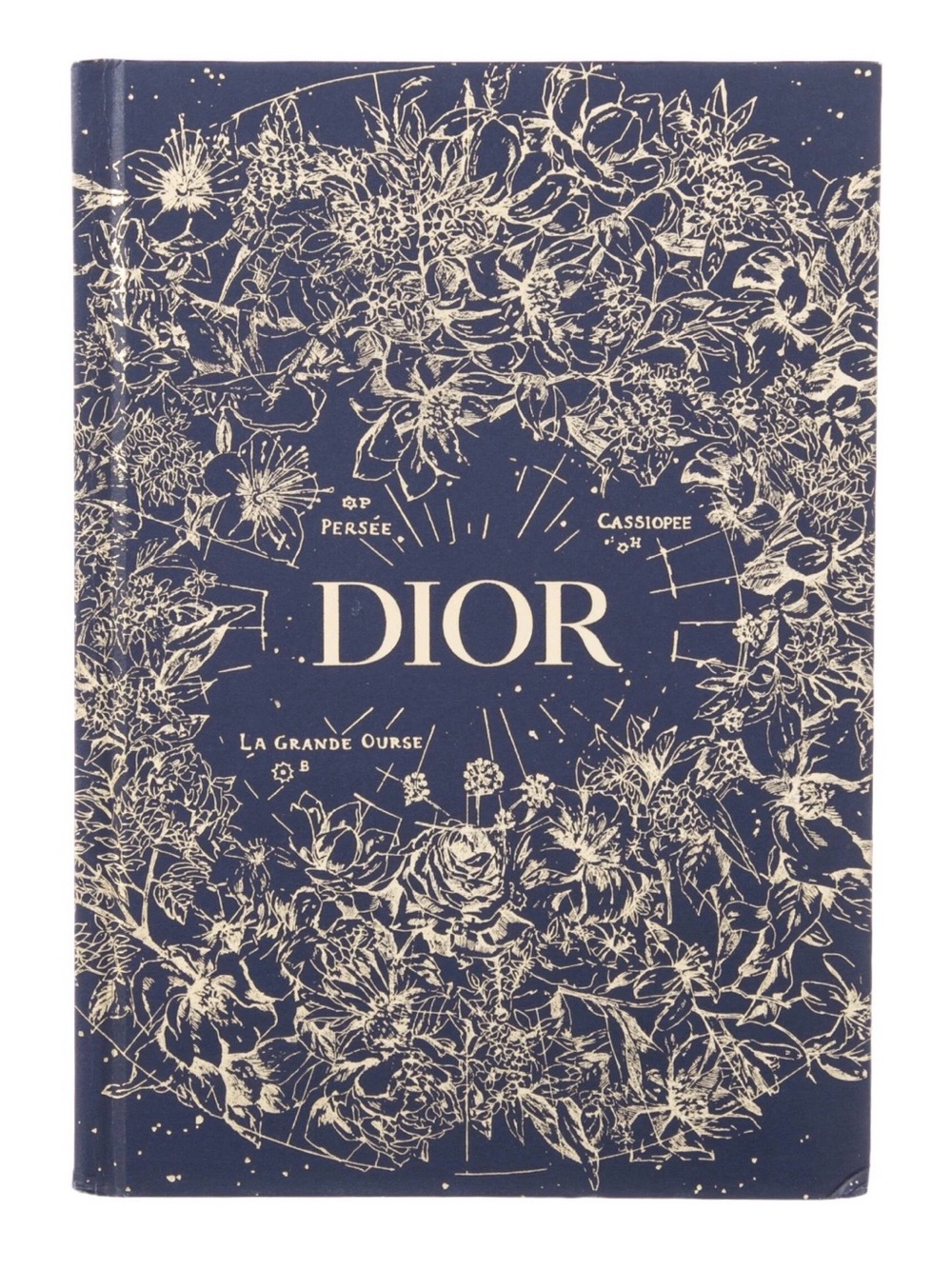 New Dior Navy and Cream Celestial Hardcover Notebook in box. Giftable.